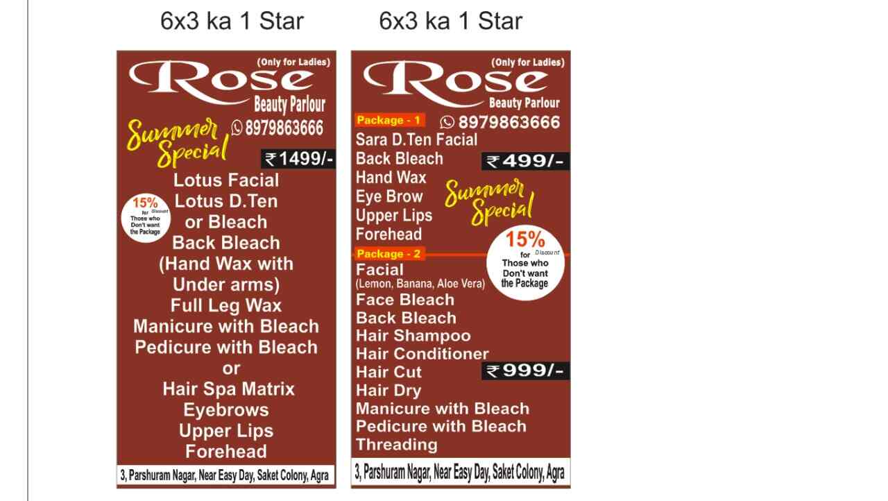 Share more than 103 rose beauty parlour mehndi charges POPPY