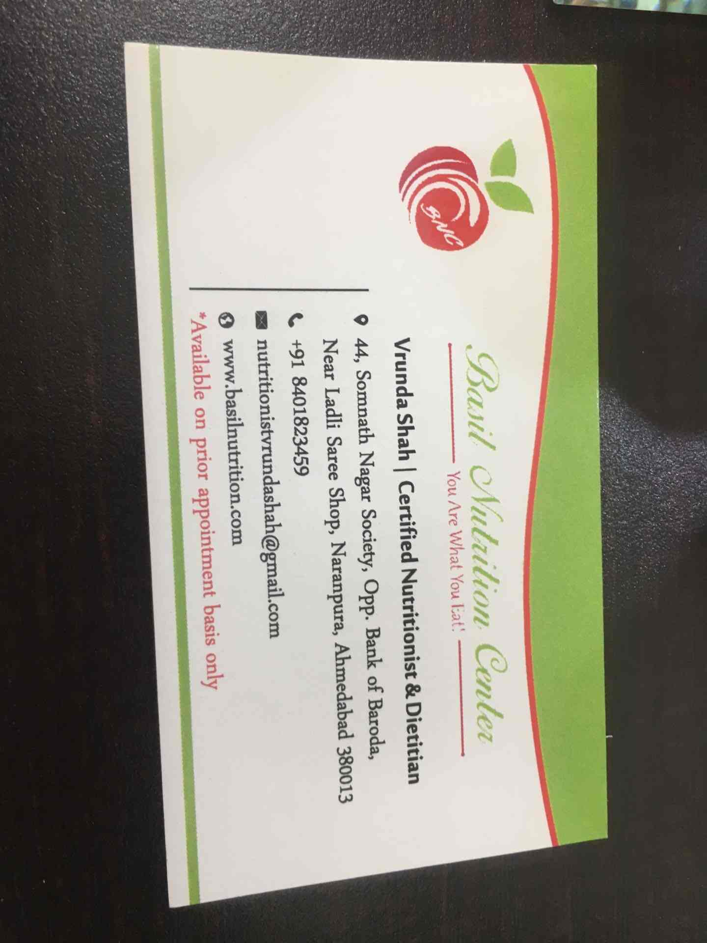 Basil Nutrition Center Dietitians Book Appointment Online