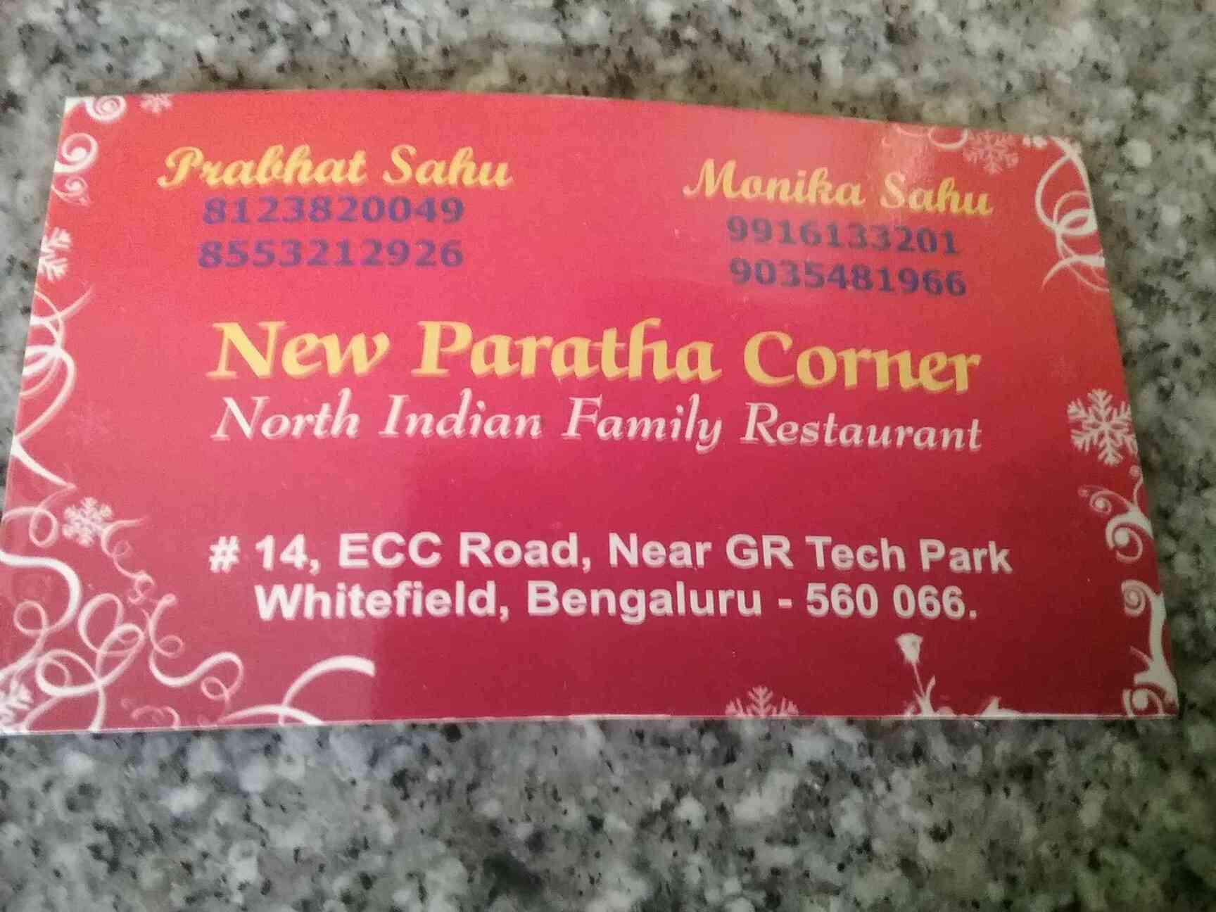 New Paratha Corner Whitefield Bangalore Indian Cuisine Restaurant Justdial Mit 5/5 von reisenden bewertet. new paratha corner whitefield