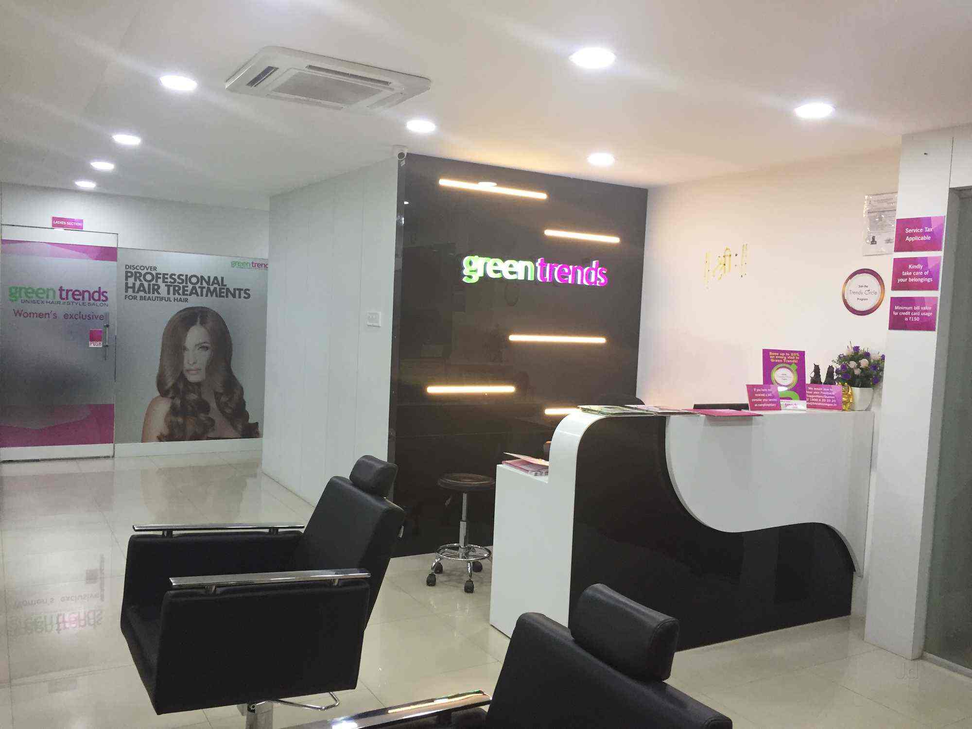Green Trends Unisex Hair Style Salon Mathikere Beauty Spas In
