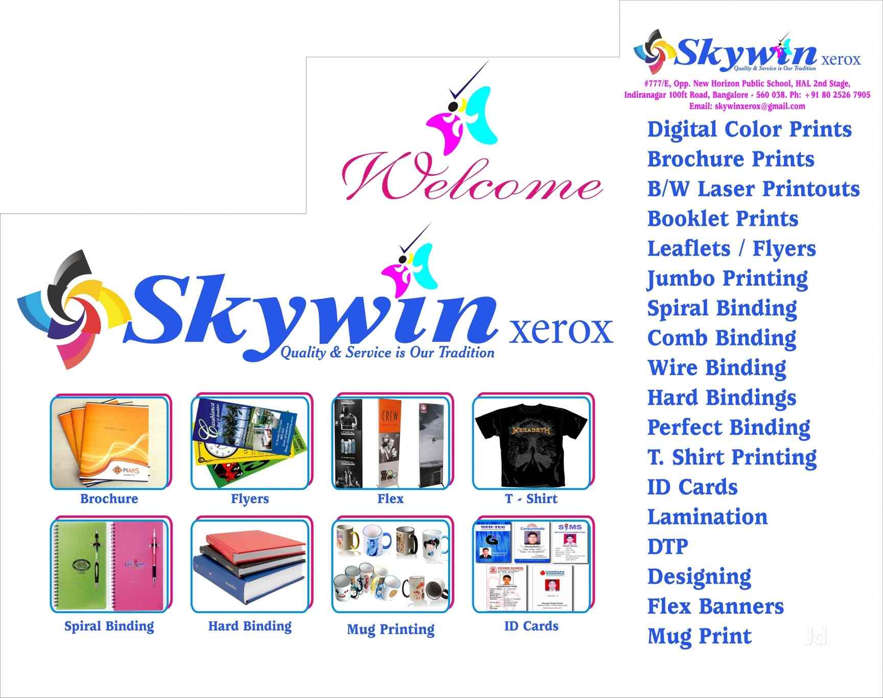 Skywin Xerox Indiranagar Flex Printing Services In Bangalore