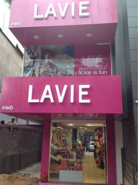 lavie school bags pink