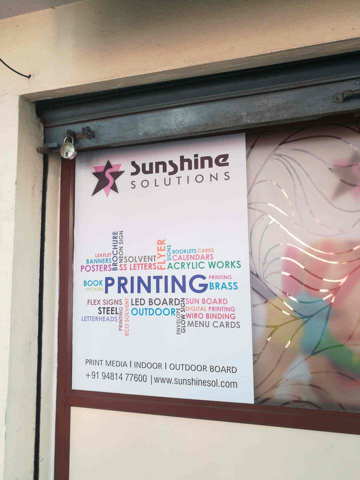 Sunshine Solutions Hanumantha Nagar Banashankari Sign Board