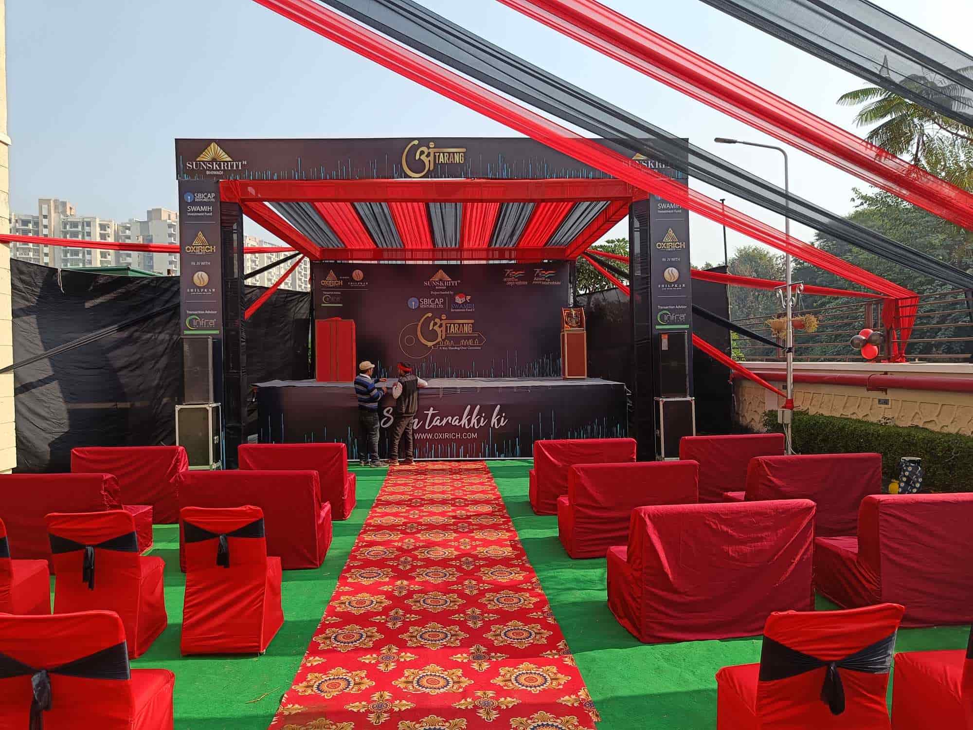 Balloon Decoration Price List by Navyug Garden and Tent House