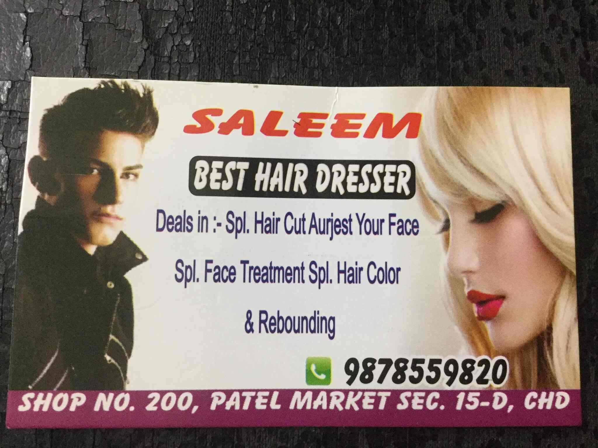 Saleem Best Hair Saloon Photos Chandigarh Sector 15d Chandigarh