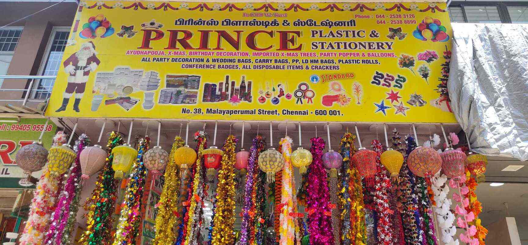 Prince Decoration Parrys Stationery Shops In Chennai Justdial