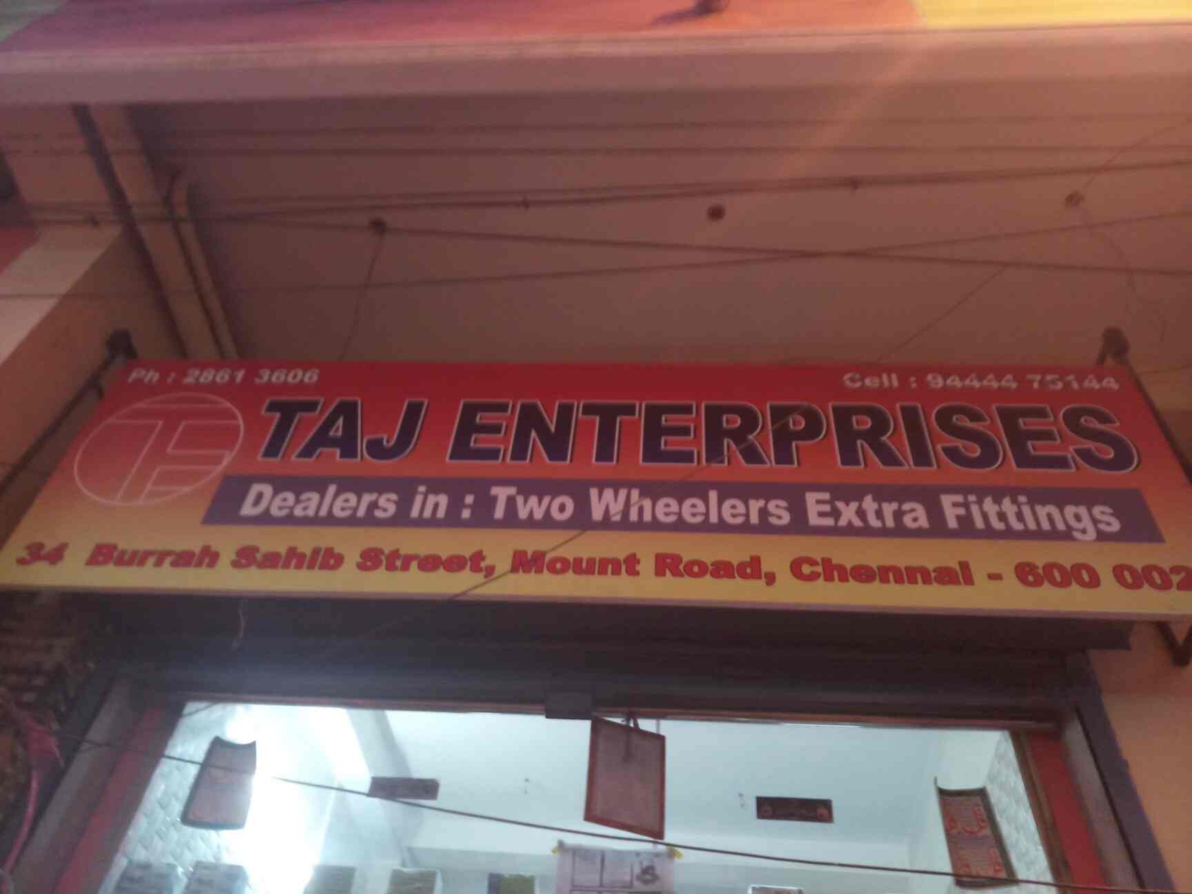 Taj Enterprises Mount Road Customised Motorcycle Accessories In Chennai Justdial justdial
