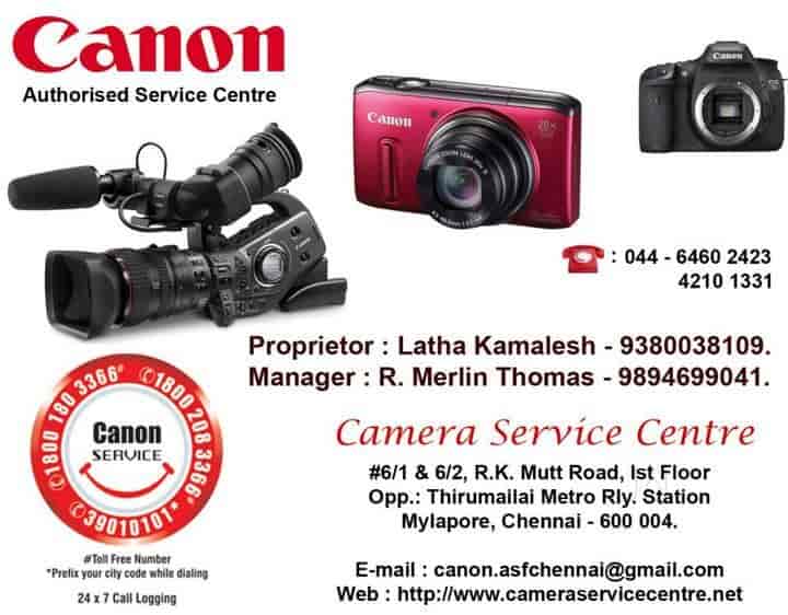 Canon Camera Service Centre, Mylapore 