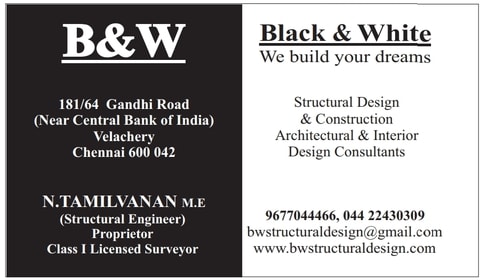 B W Structural Design Consultant Velacheri Interior Designers In Chennai Justdial