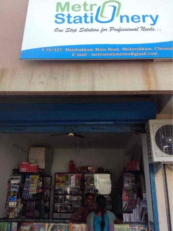 Metro Stationery Medavakkam Stationery Shops In Chennai Justdial