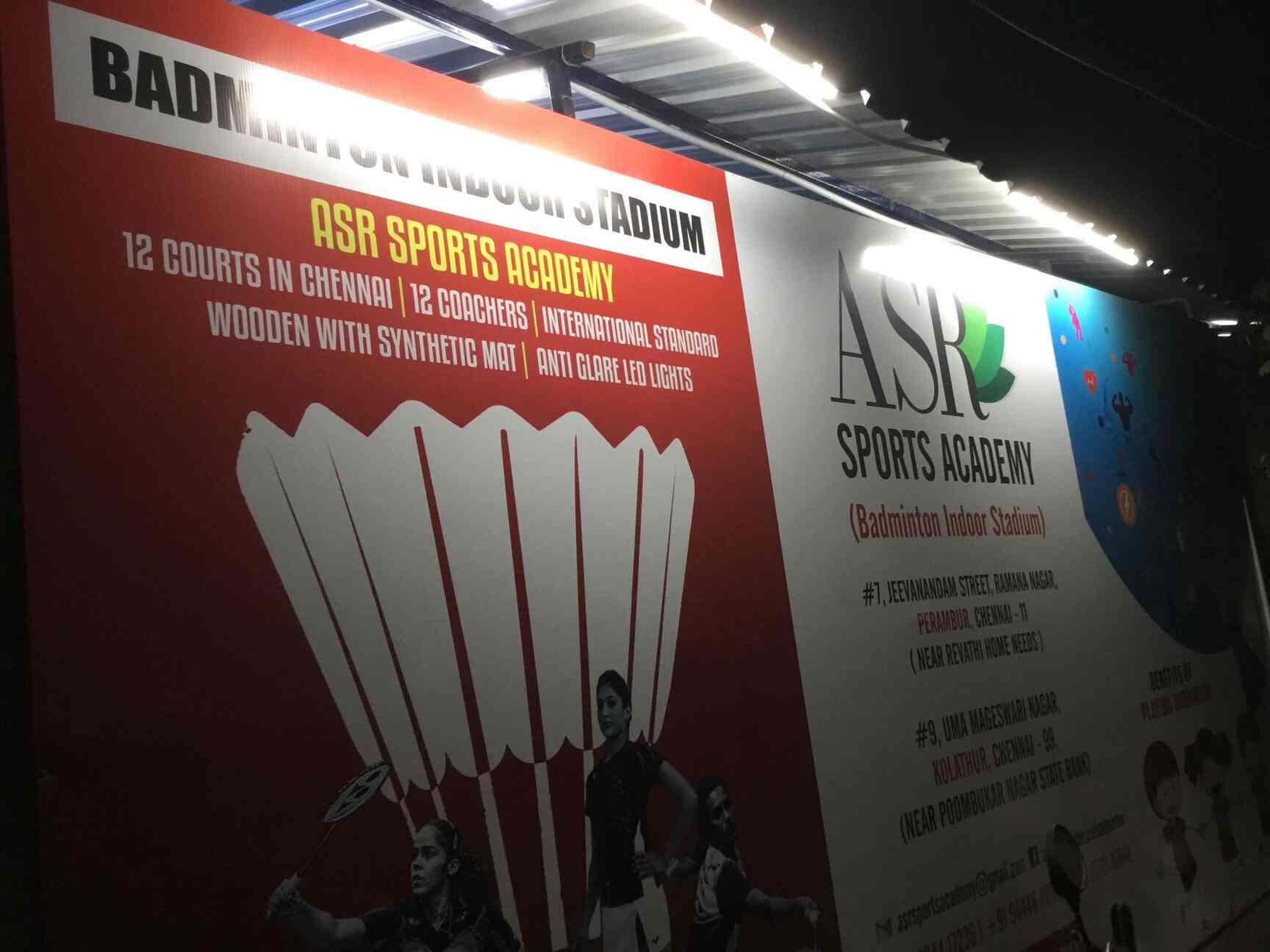 Asr Sports Academy Perambur Badminton Courts In Chennai Justdial