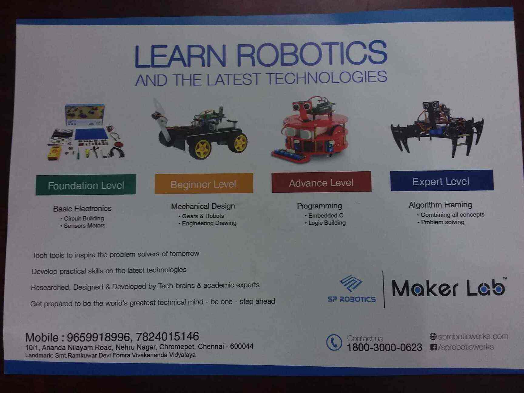 sp robotics foundation level