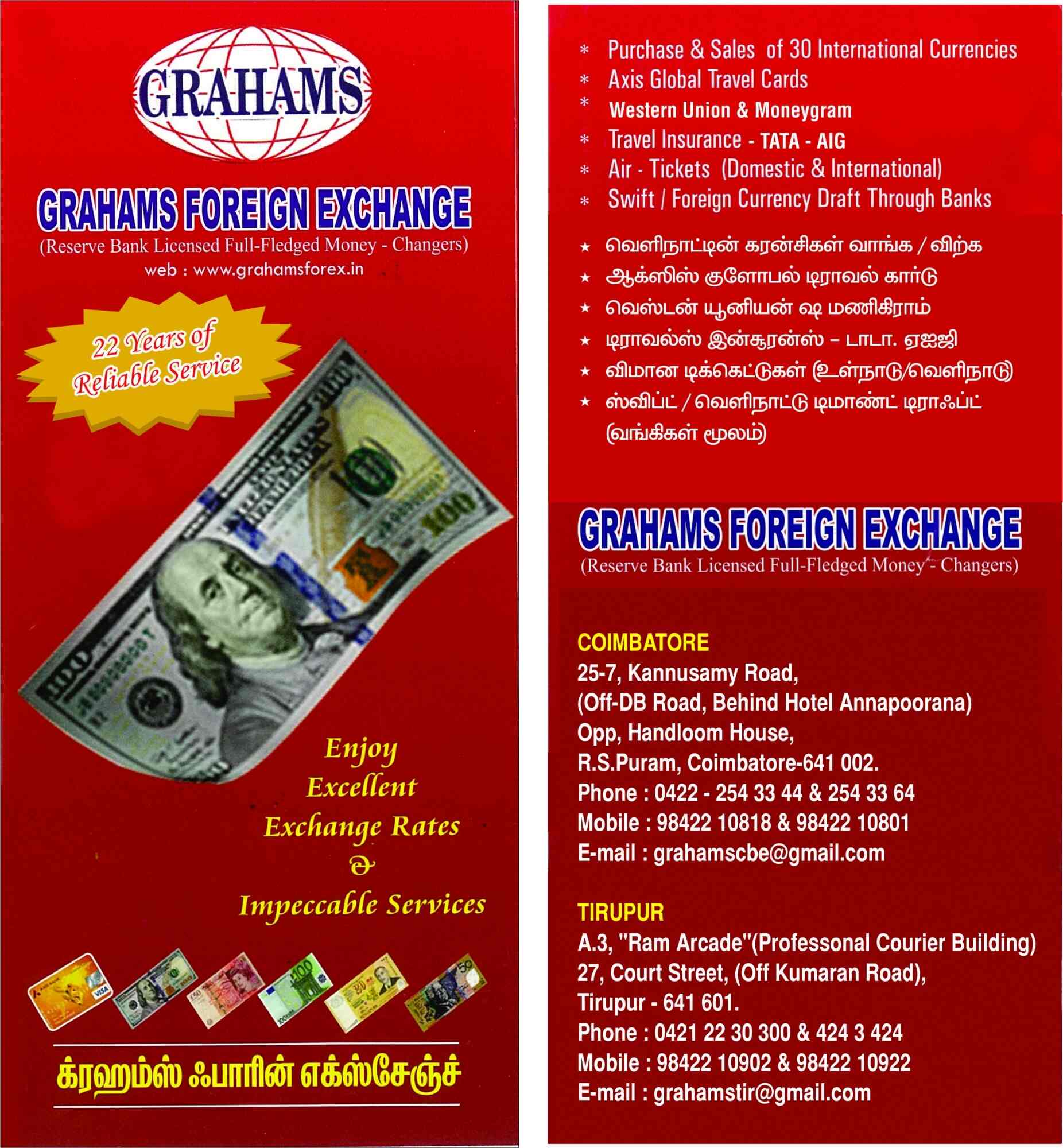 Money Exchange in Coimbatore