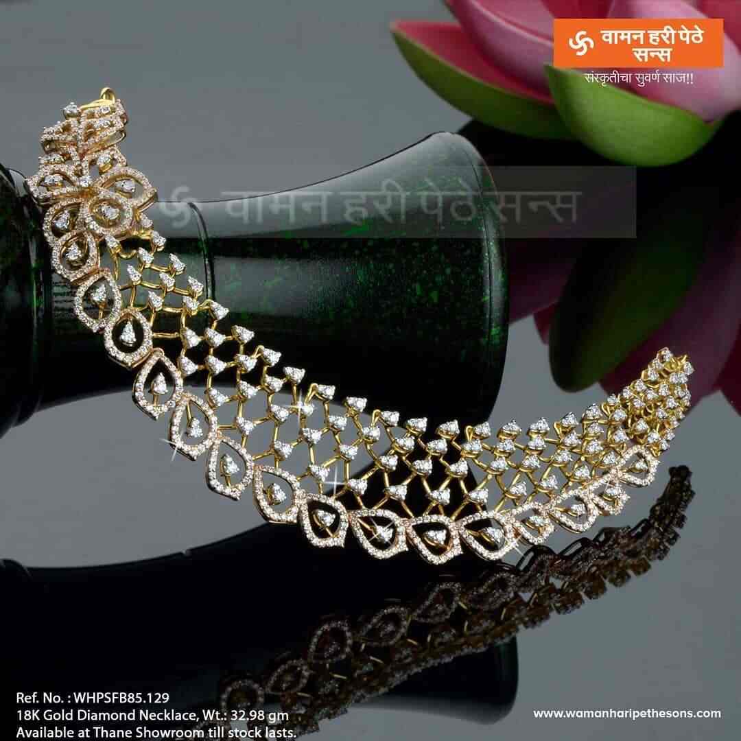 waman hari pethe diamond necklace with price