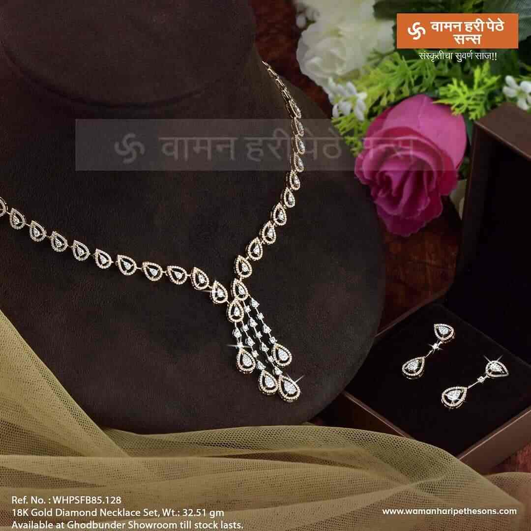 waman hari pethe diamond necklace with price