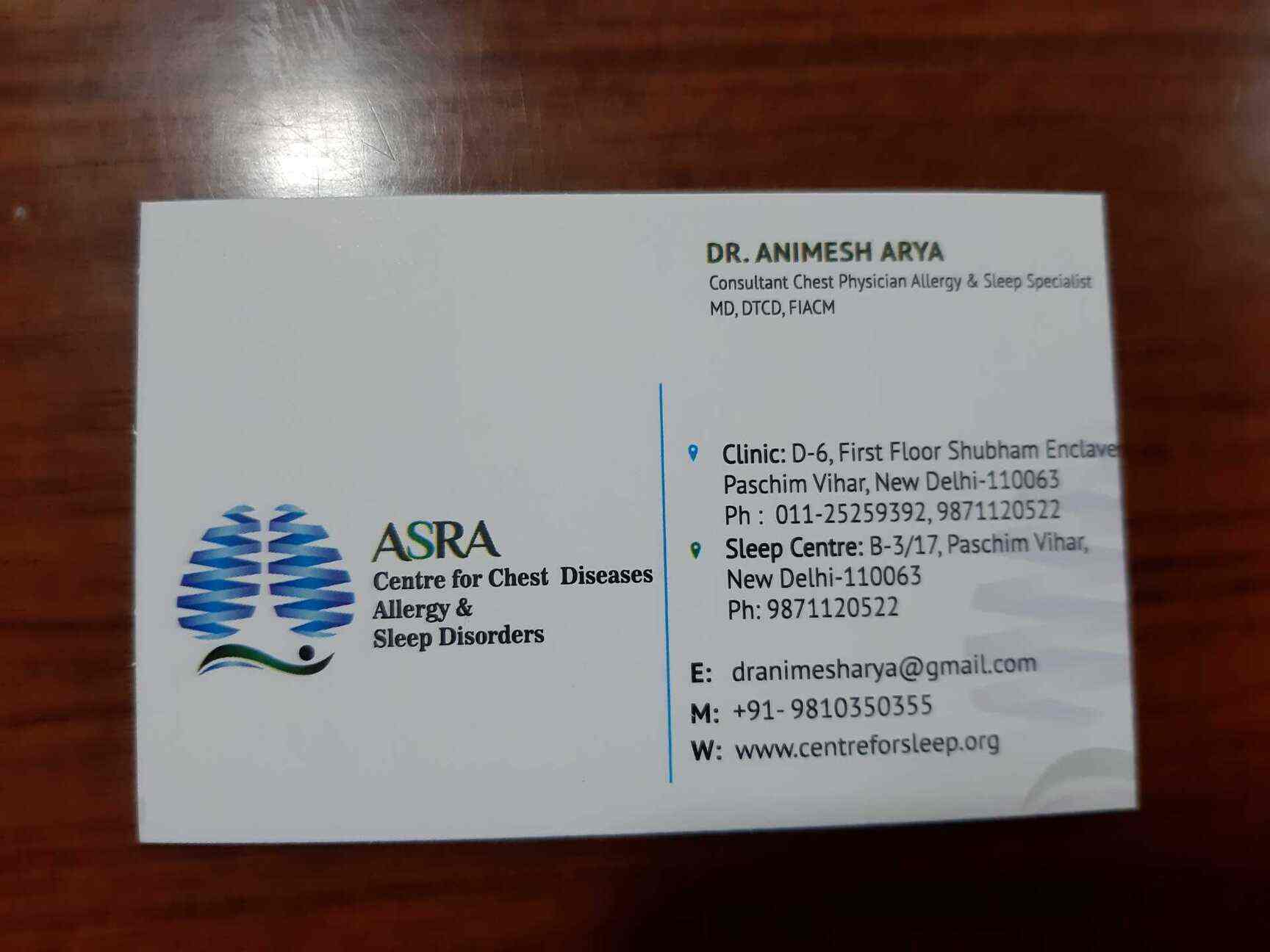 Dr Animesh Arya Asra Centre For Chest Diseases Allergy Sleep Dr Animesh Arya Asra Centre For Chest Diseases Allergy Sleep
