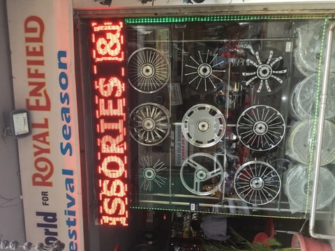 bike accessories in karol bagh