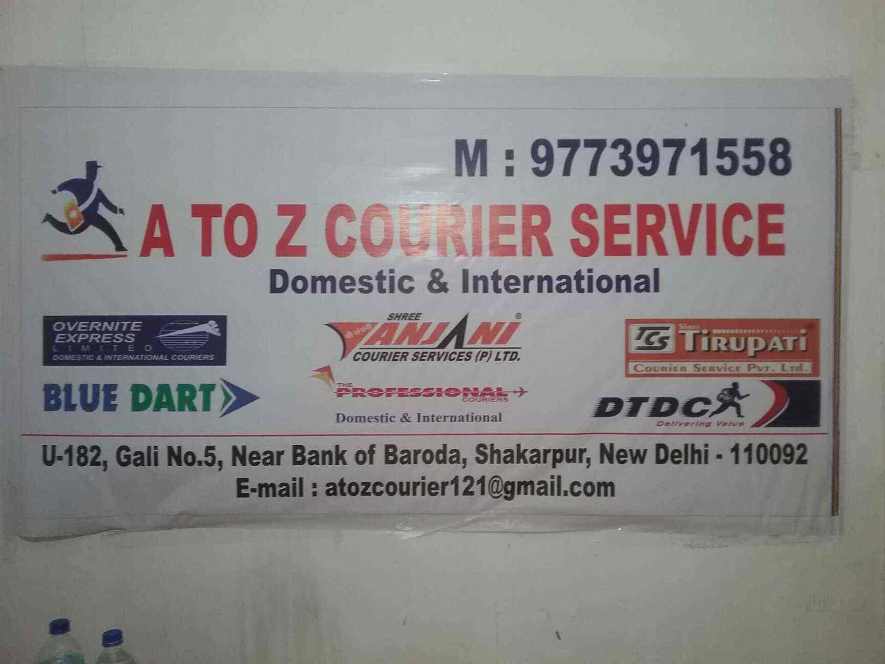 A To Z Courier Service Shakarpur Courier Services In Delhi