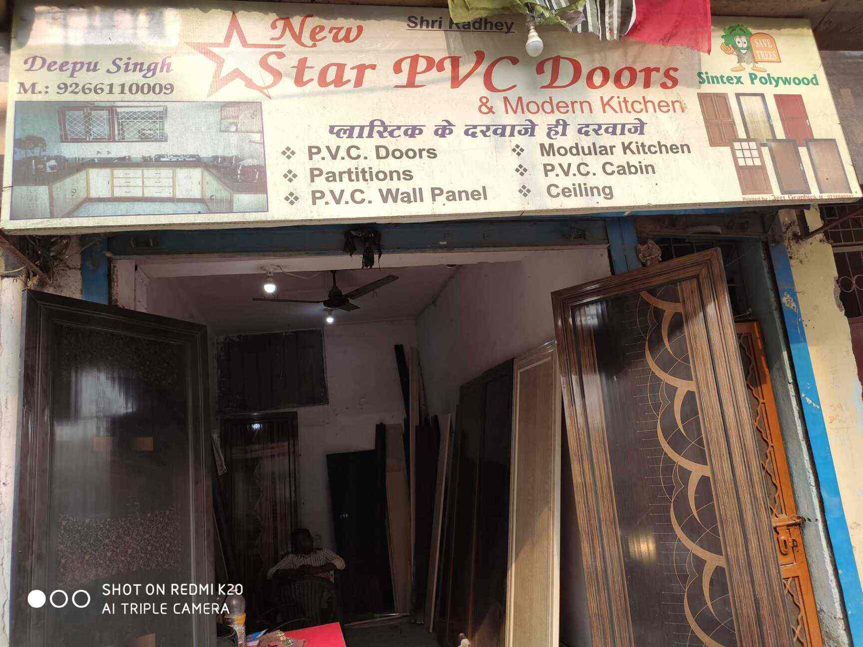 Star Pvc Doors And Modern Kitchen Vishnu Garden Modular Kitchen