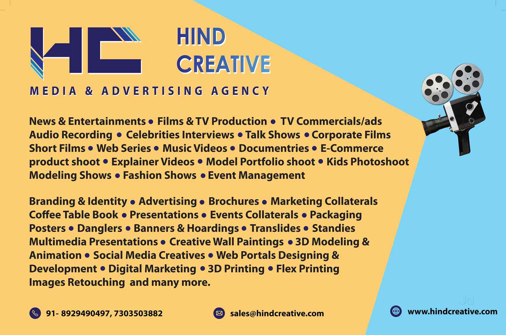 Hind Creative And Advertising Solution Pvt Ltd Munirka Photographers In Delhi Justdial