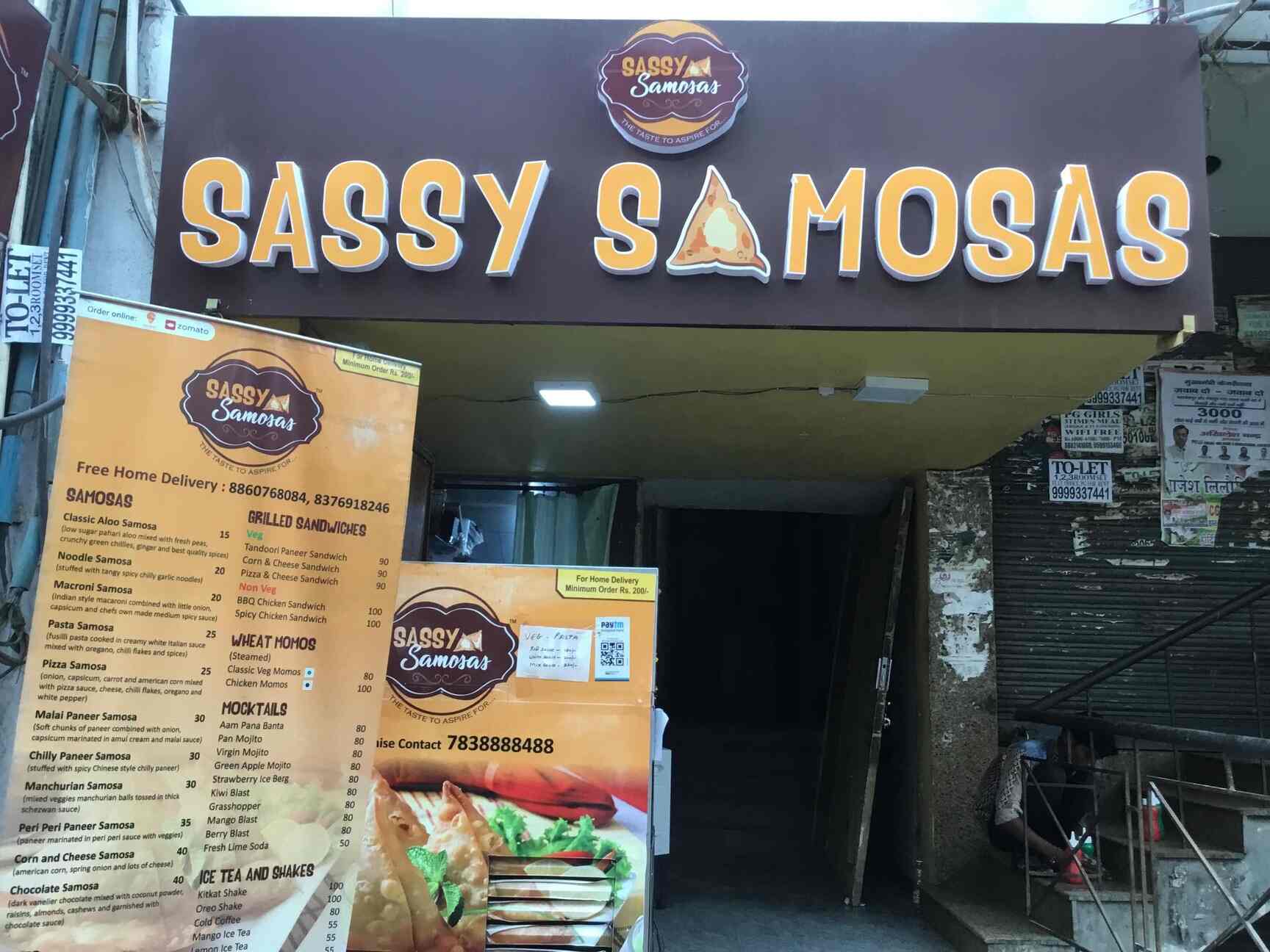 Image result for sassy samosa stall in south extension