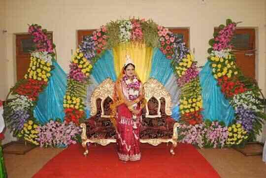 Flower Bengali Wedding Flower Gate Decoration