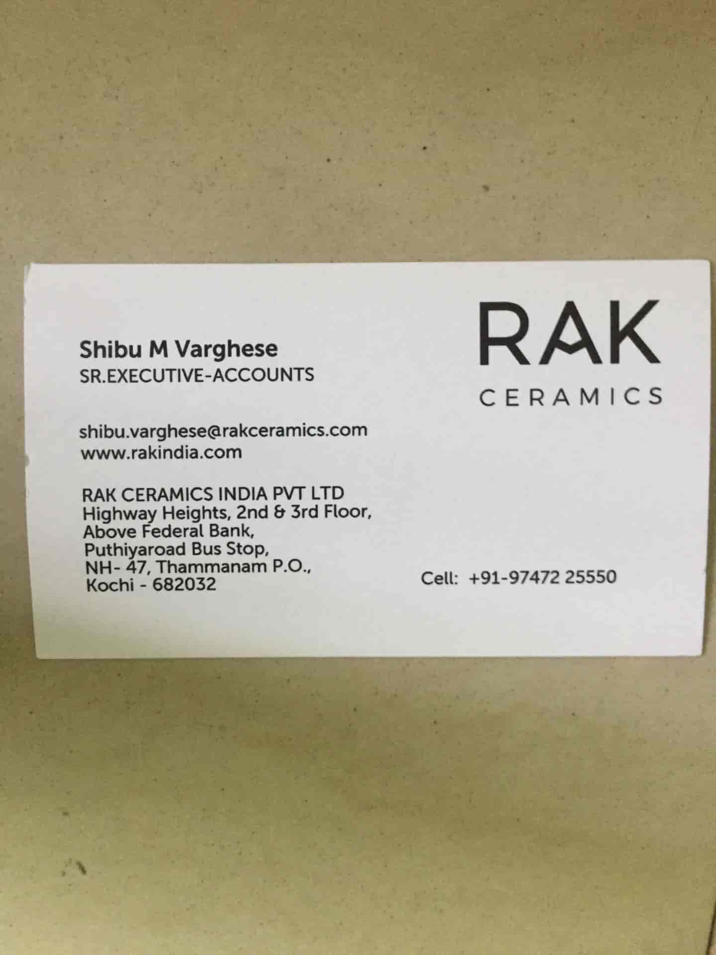 Rak Ceramics Thammanam Tile Dealers In Ernakulam Justdial