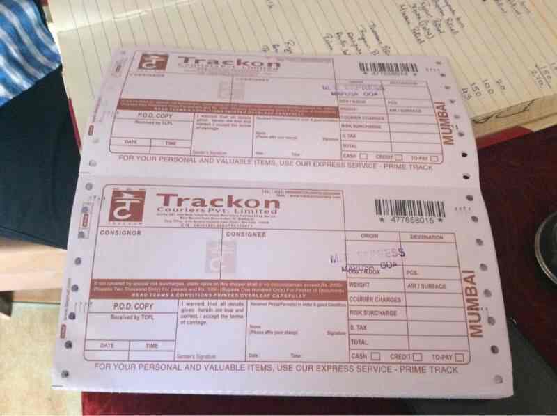 trackon couriers pvt ltd mapusa m k express courier services in