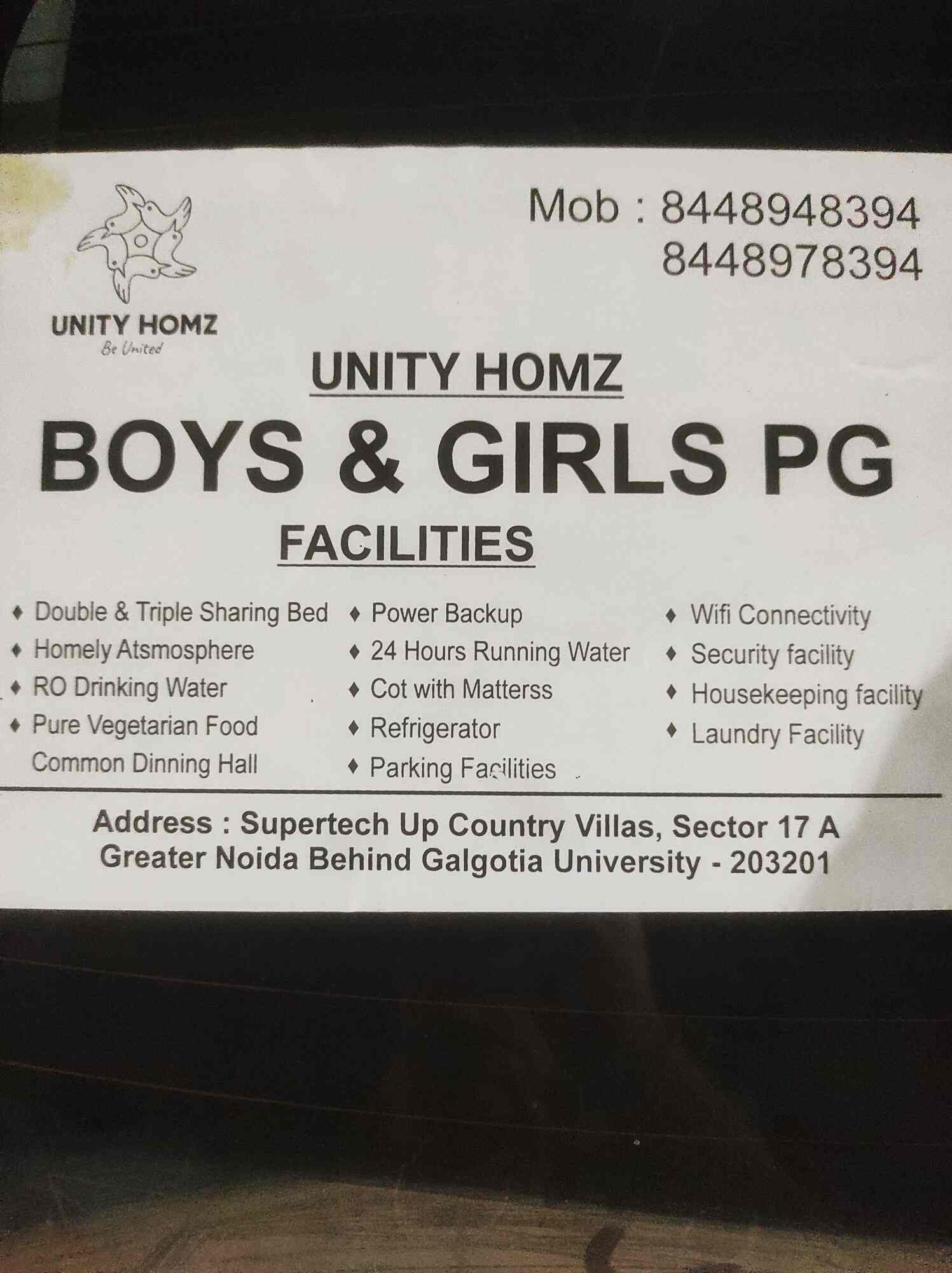 Unity Homz Pg in Greater Noida,Greater Noida - Best Paying Guest  Accommodations near me in Greater Noida - Justdial