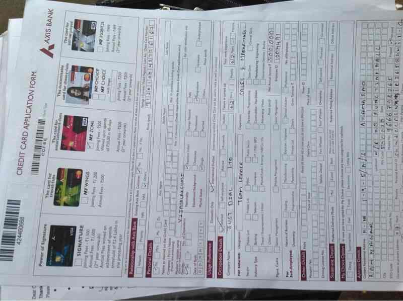 Arun Kumar M Ram Nagar Credit Card Agents Axis Bank In