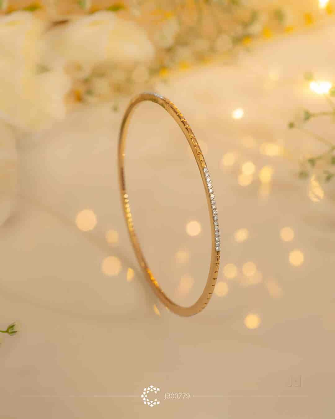 CaratLane Iridescent Yellow Gold 18kt Diamond Bangle Price in India - Buy  CaratLane Iridescent Yellow Gold 18kt Diamond Bangle online at Flipkart.com