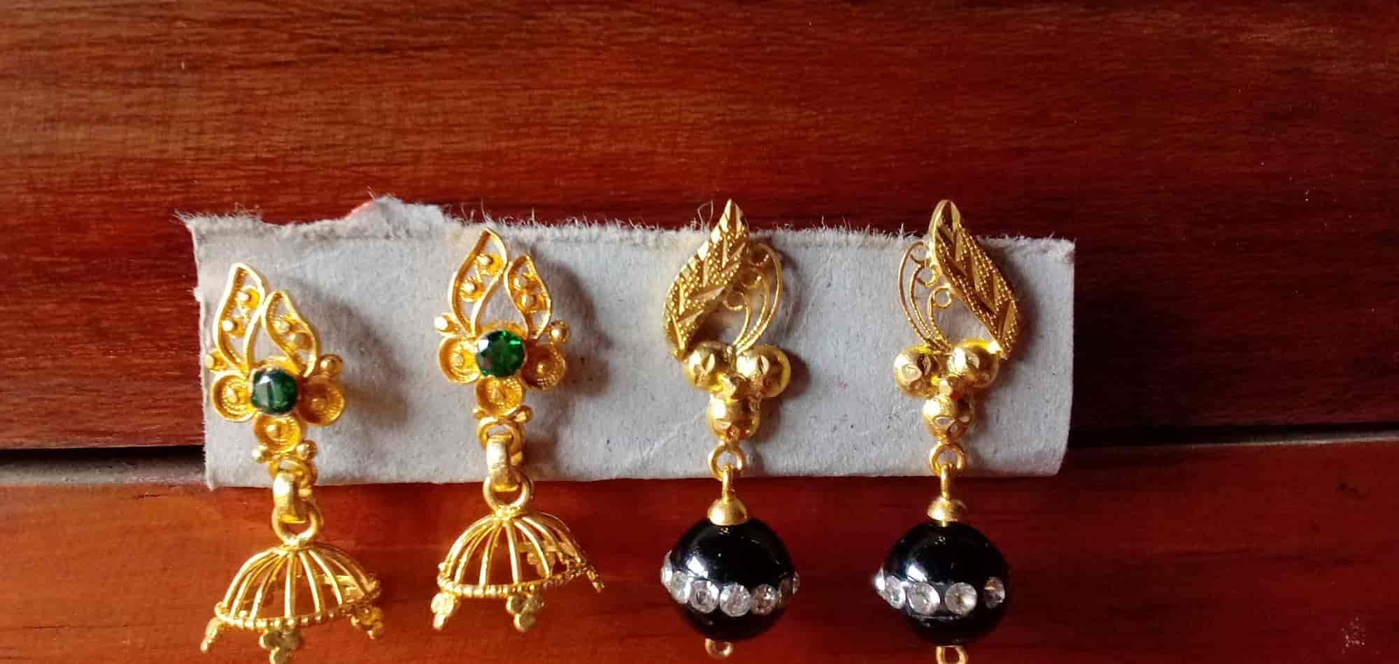 Gold Necklace Shree Manikumar Jewellery Earring Design Chain