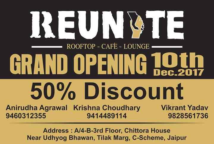 Reunite Cafe C Scheme Jaipur Fast Food Cuisine Restaurant