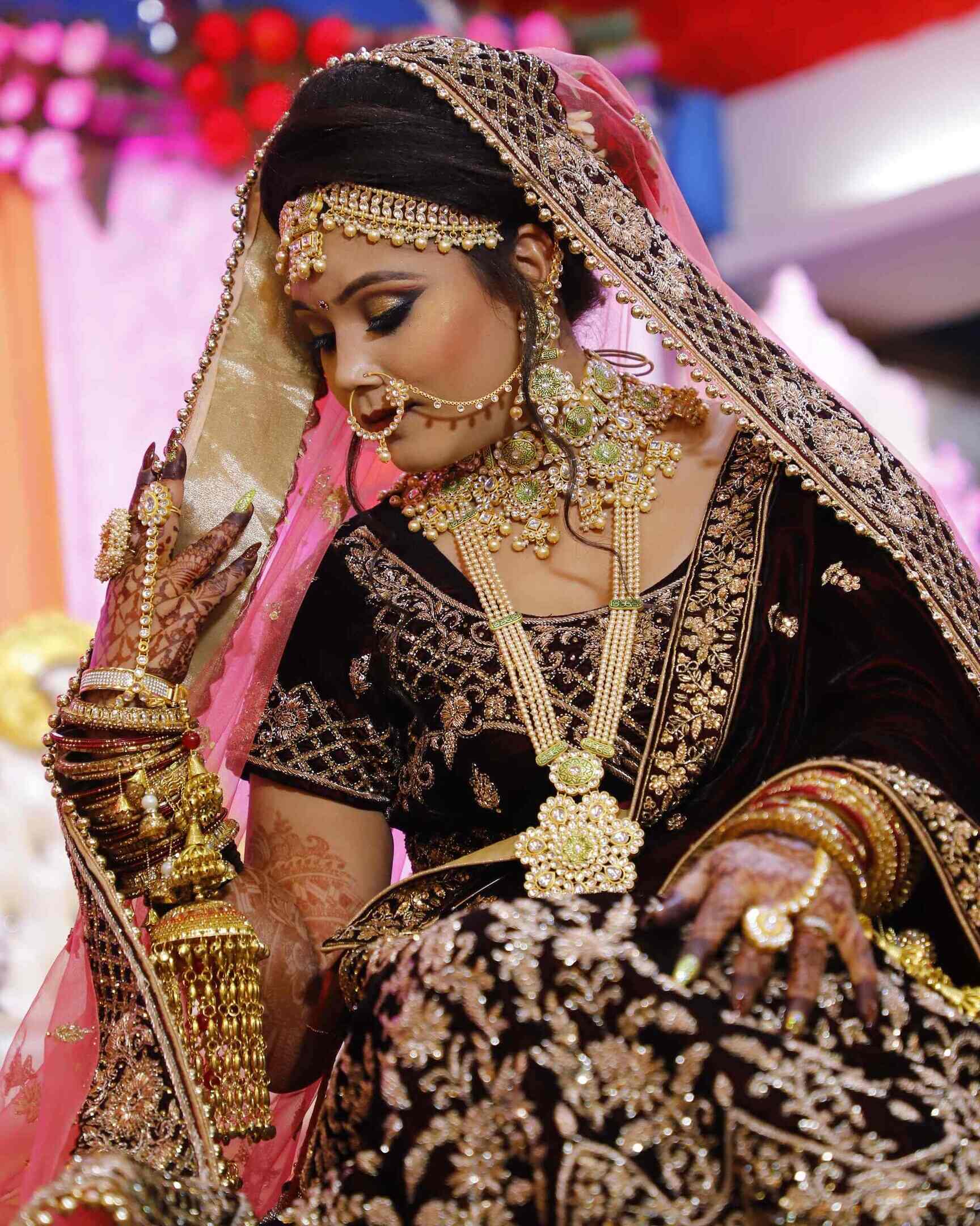 Share 142+ red wine color bridal lehenga super hot kenmei.edu.vn