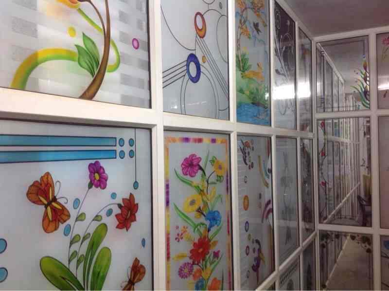 Akash Glass Colour Etching Art Photos Vaishali Nagar