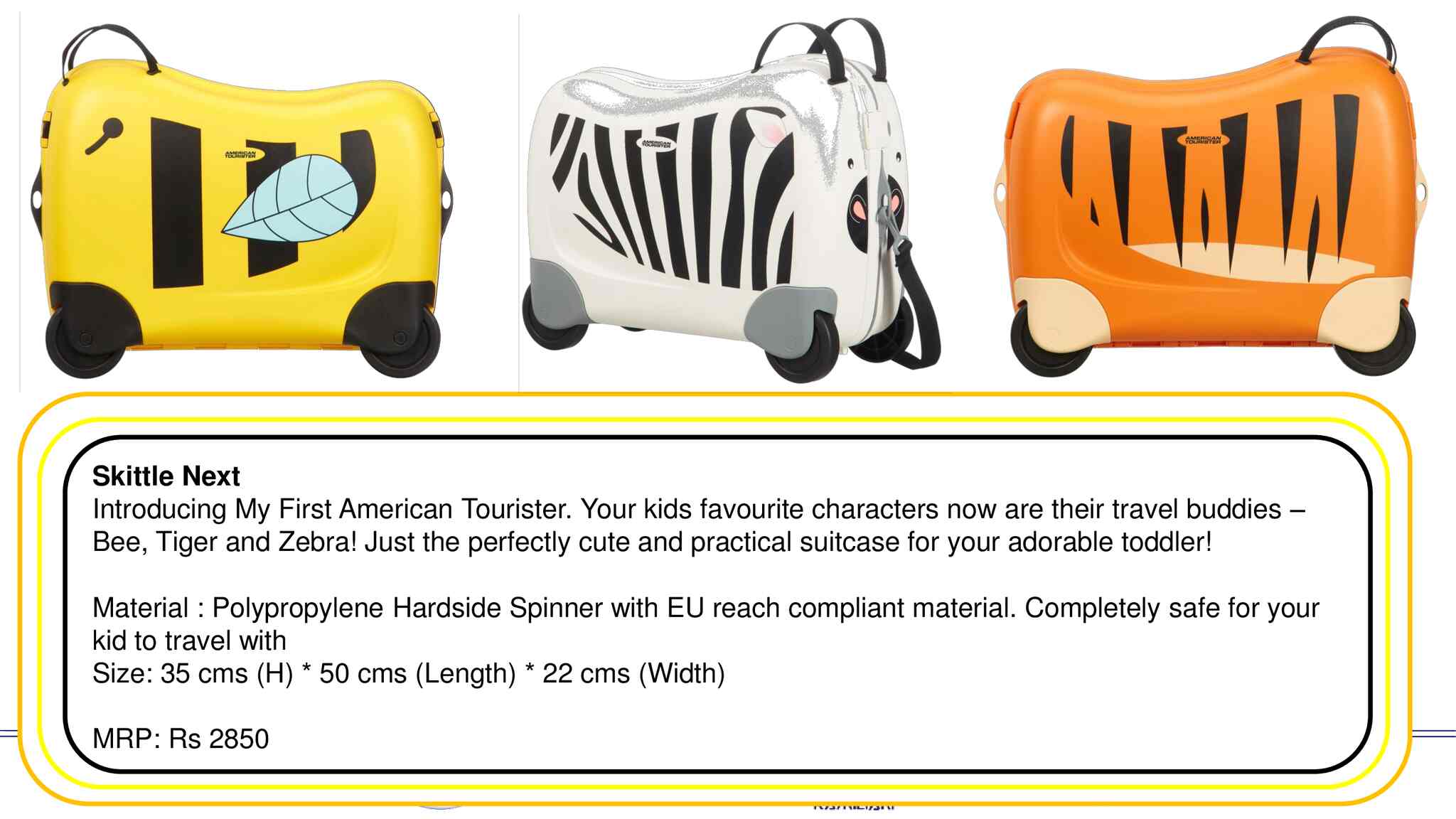 american tourister skittle
