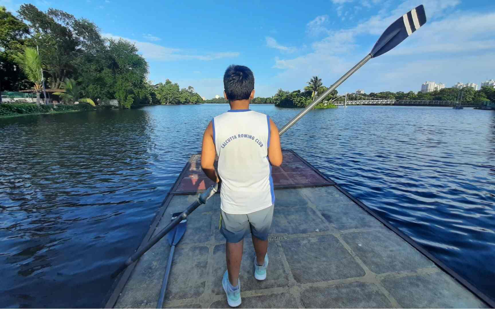sachin and babi light blue dress The Bengal Rowing Club
