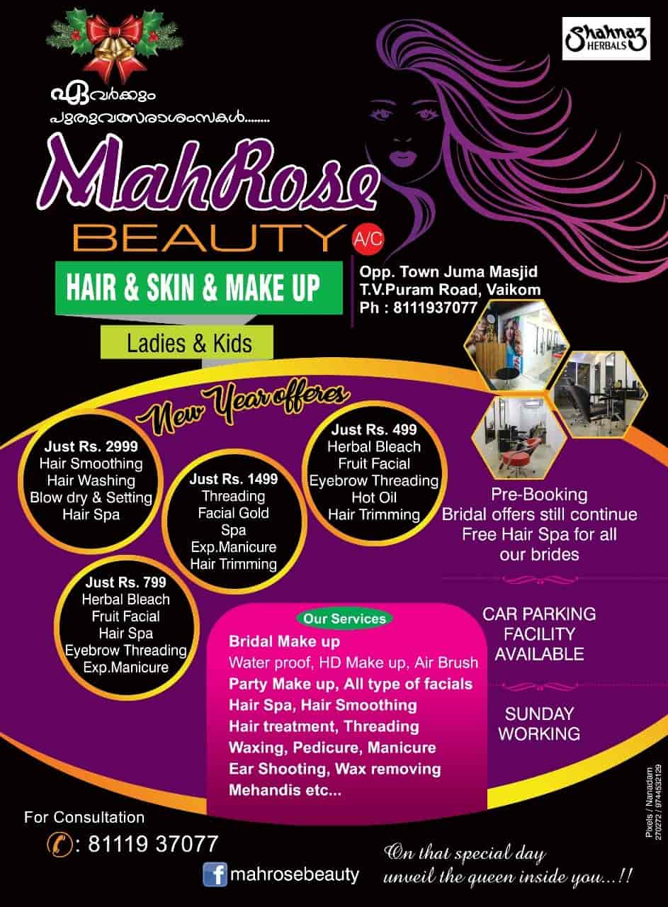 Mahrose Beauty Parlour Bridal Makeup Charges Saubhaya Makeup