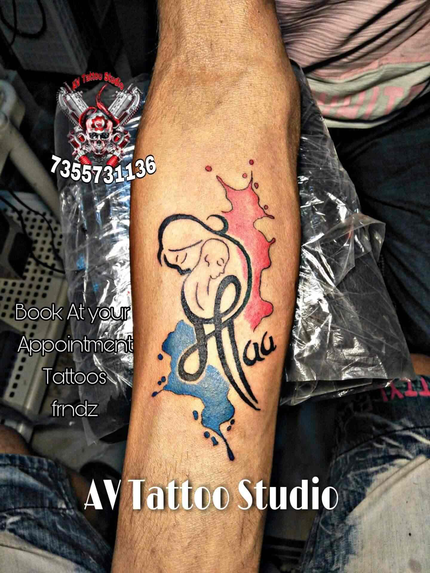 AV Tattooz  Hello I make This TATTOO for MomDad If You Like It And  Want Make Tatoo Please Contact Mee AVTATTOOZ Design By Ashuverma  CALL FOR BOOKING 8727097829 wwwavtattoozcom  Facebook