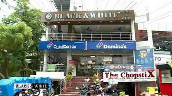 black and white mens