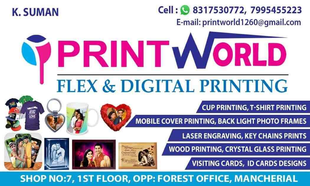 Print World Flex Digital Printing Opposite Forest Office Flex Printing Services In Mancherial Justdial