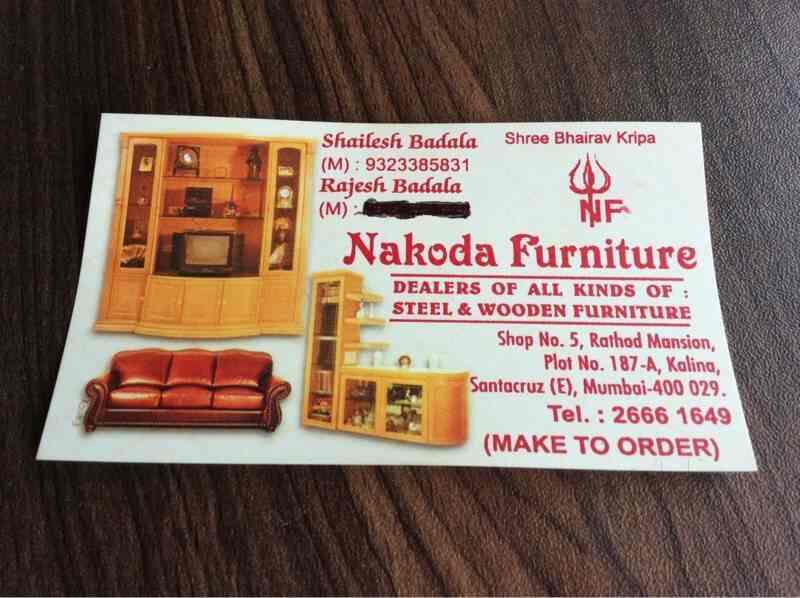 Nakoda Furniture Santacruz East Furniture Dealers In Mumbai