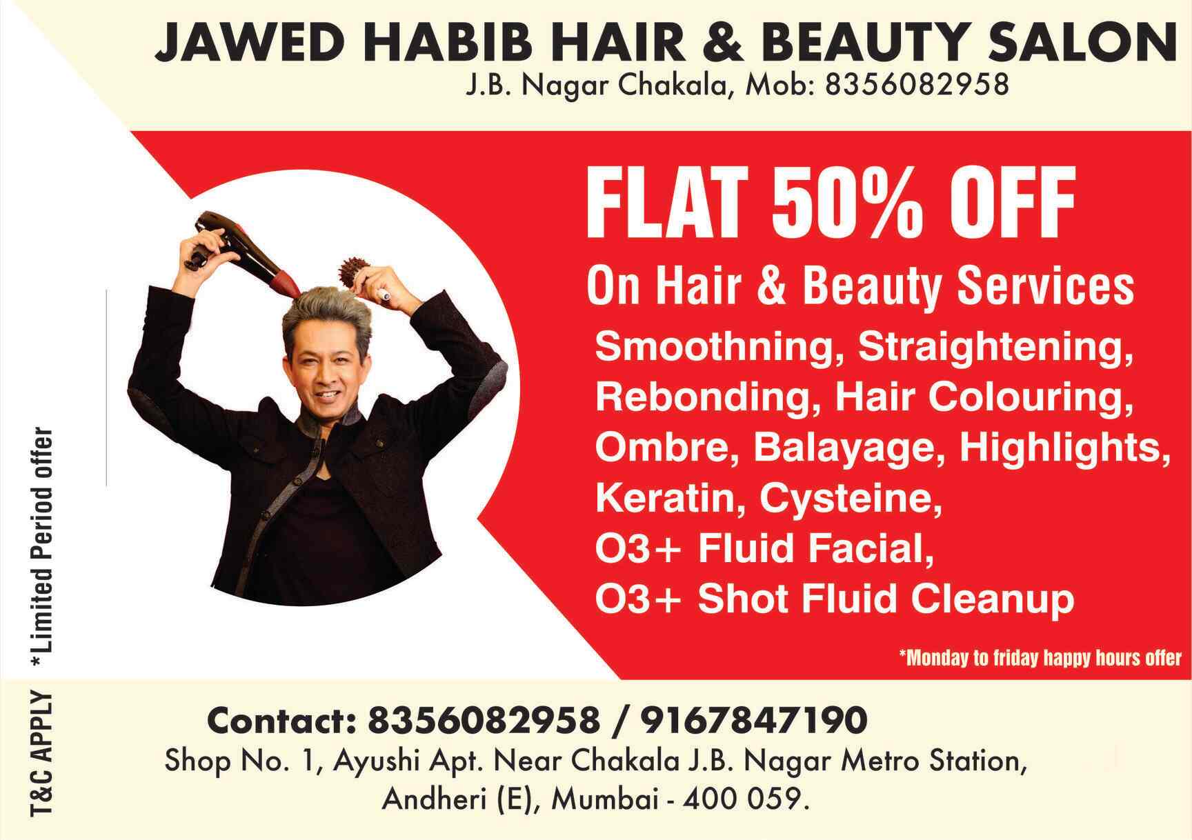 Jawed Habib Hair Beauty Salon Jb Nagar Andheri East Beauty