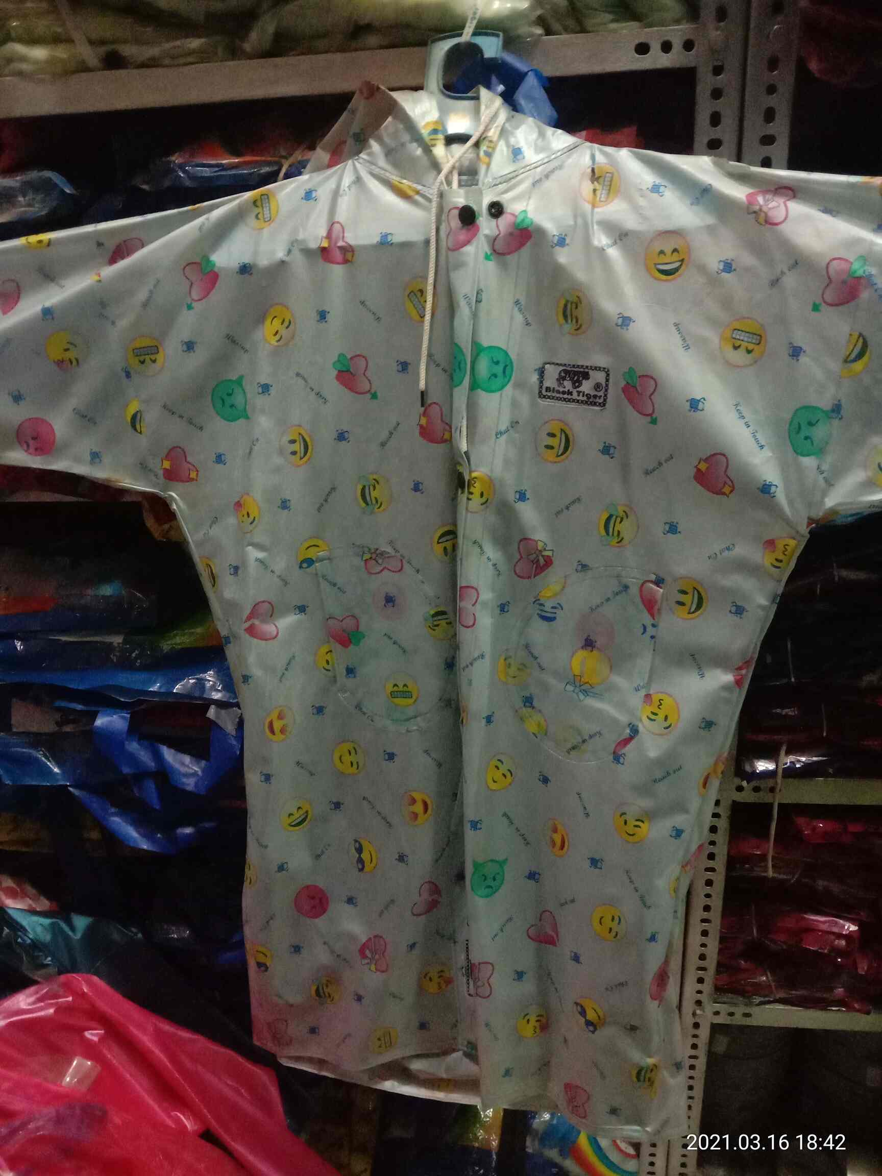 black tiger raincoat