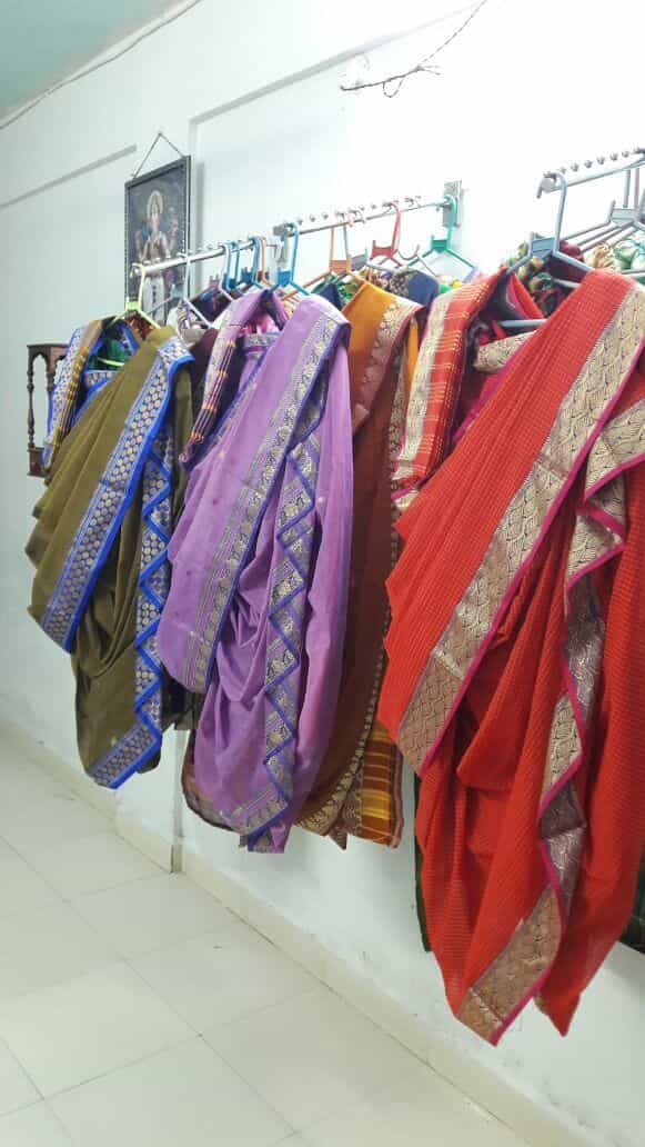 readymade nauvari saree on rent