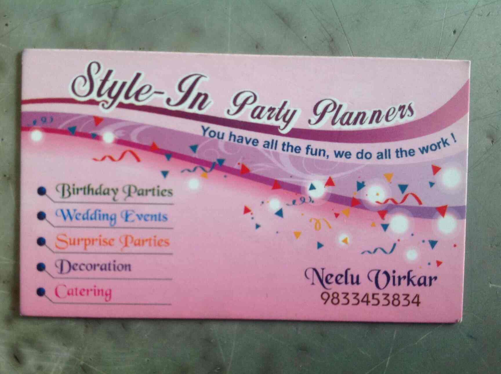 style in party planners thane west birthday party organisers in birthday party planner