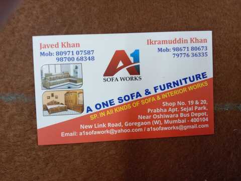 A 1 Sofa Work Oshiwara Furniture Dealers In Mumbai Justdial A 1 Sofa Work Oshiwara Furniture Dealers In Mumbai Justdial