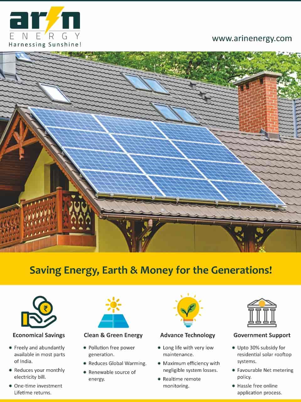 Arin Energy Solar Energy Khamla Roadsomalwar School