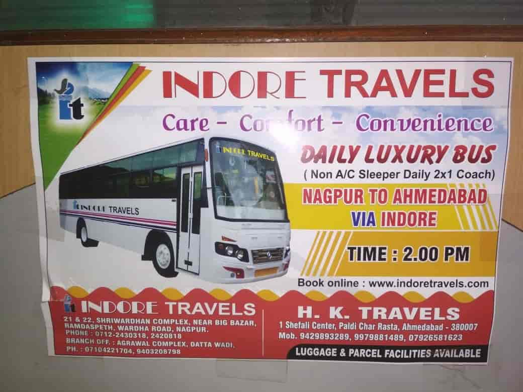 Nagpur To Indore Bus Route Map Indore Travels, Ramdas Peth - Bus Services In Nagpur - Justdial