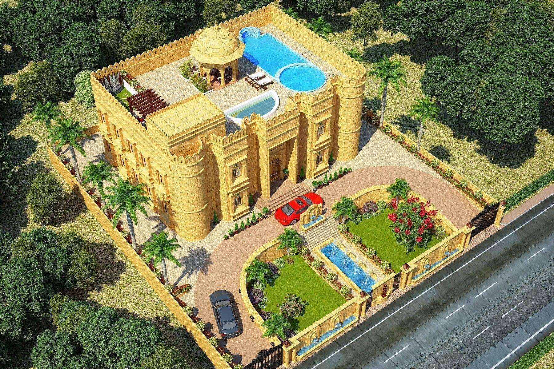 3D Architectural Plan - Architect Girish Palod and Associate Images, Trimurti Nagar, Nagpur - Architects